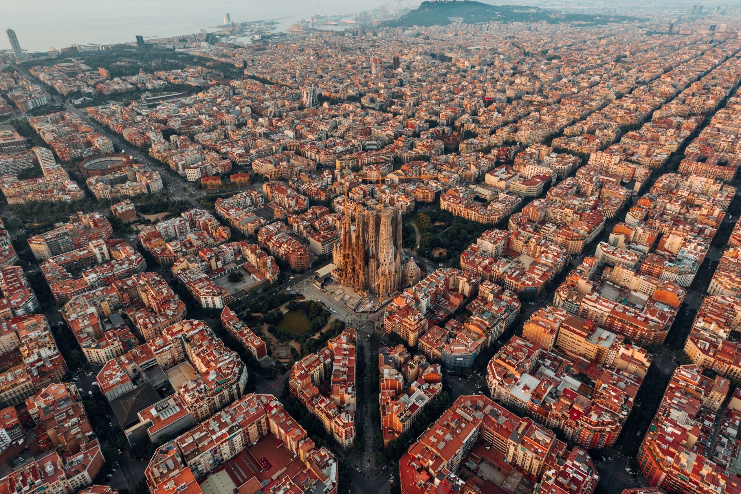 Eixample District, Barcelona, Urban Planner: Ildefons Cerdà